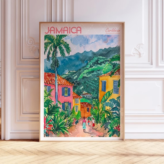 Jamaica World Cities Wall Art Print