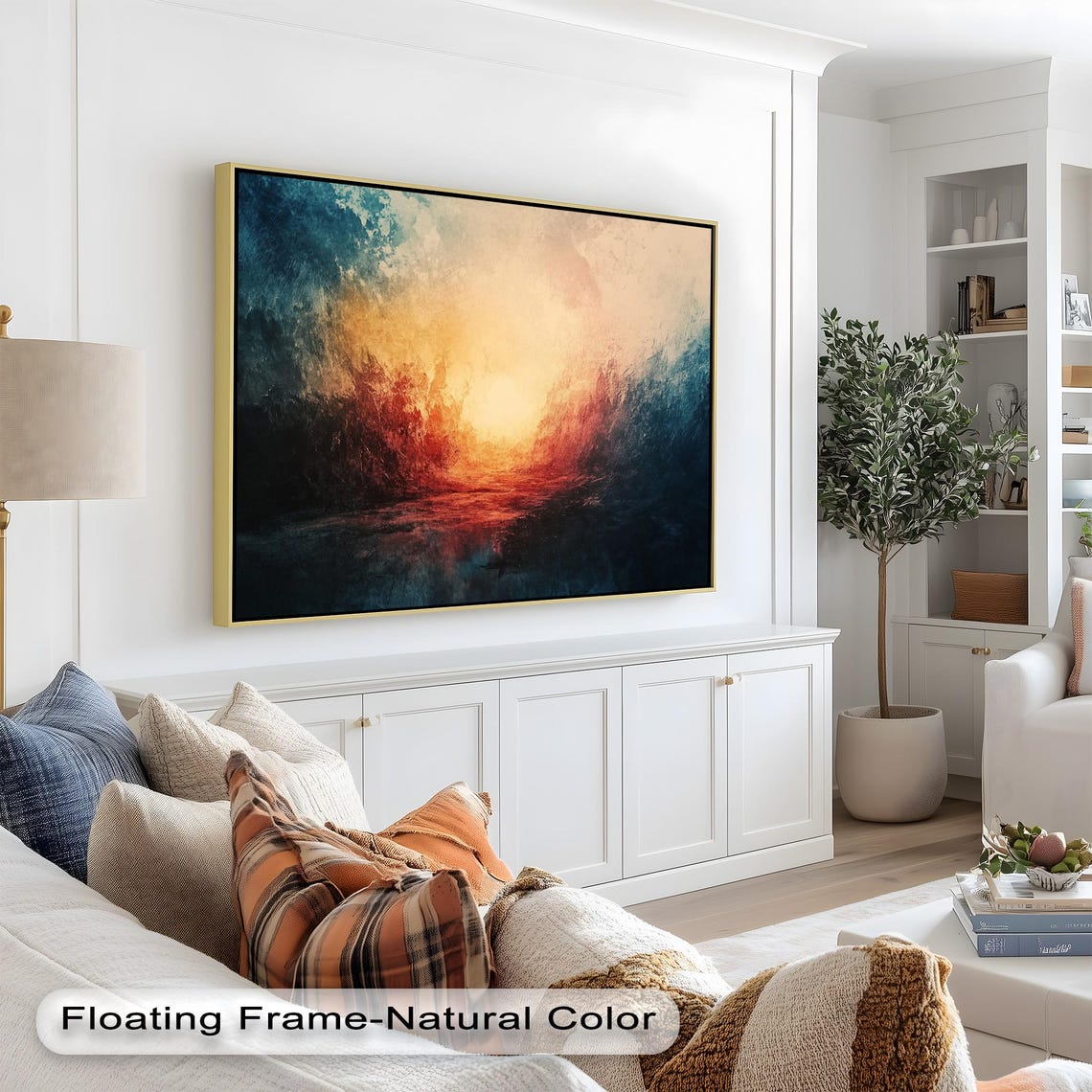Fiery Sunset Landscape - Bold Modern Interior Decor - Image 2