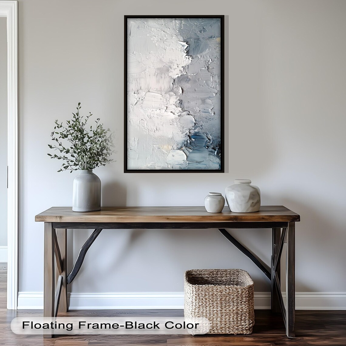 Textured Abstract Painting, Modern Minimal Wall Art - Image 2