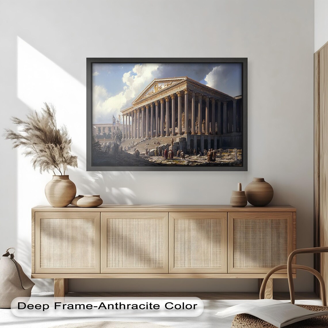 Roman Temple Scene, Historic Classical Architecture - Image 2