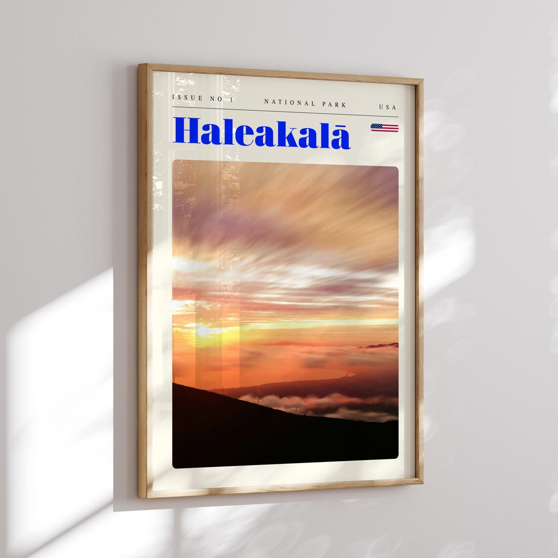 Haleakalā Sunrise Sea of Clouds National Park Retro Travel Poster - Image 2