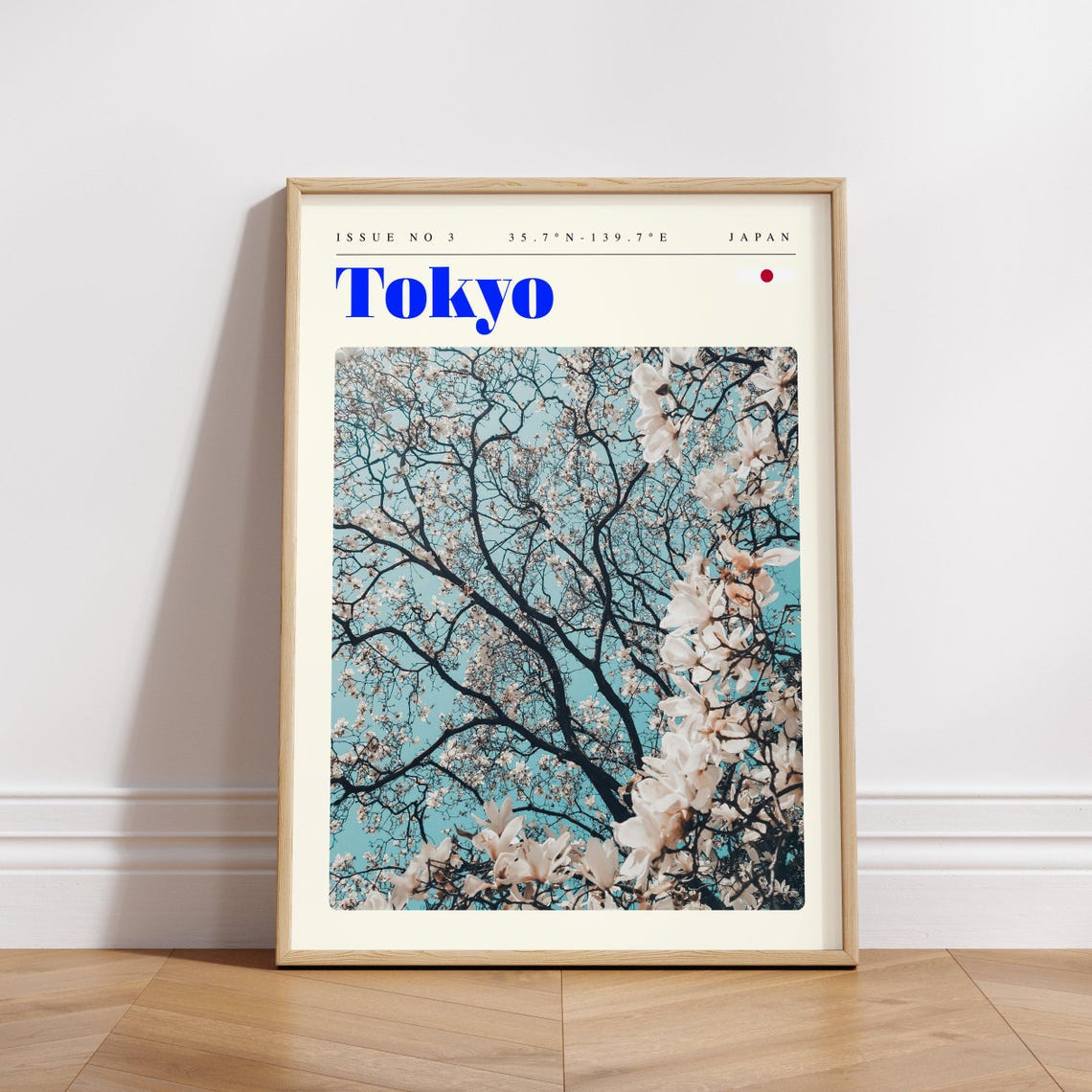 Tokyo Japan Cherry Blossom Canopy Spring Photography Travel Poster - Image 3