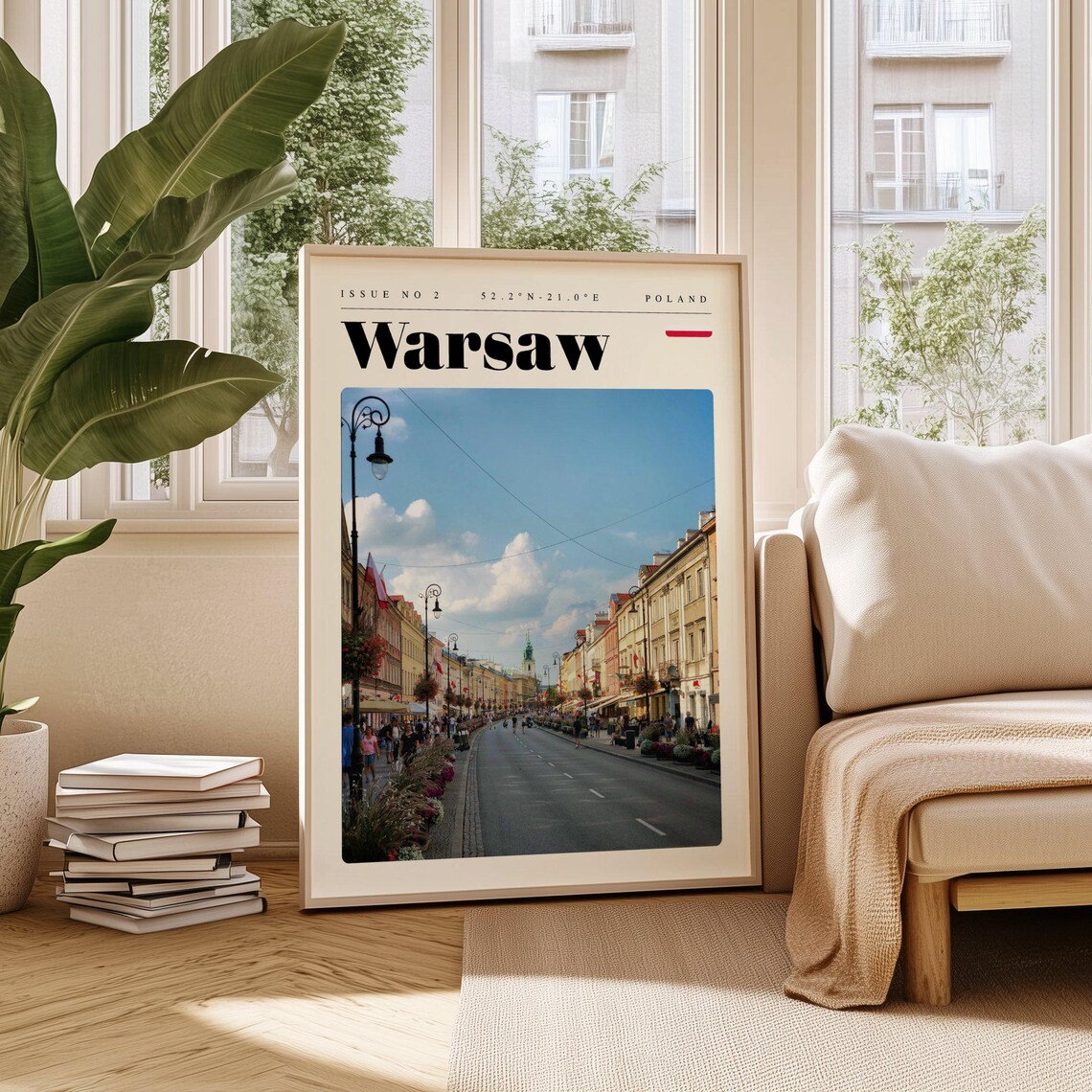 Warsaw Poland Royal Route Boulevard Old Town Photography Poster