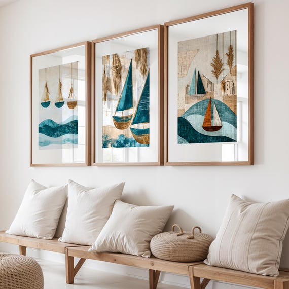 Set Of 3 Prints Boho Wall Art For Home Decor