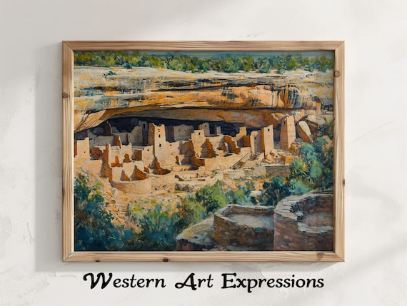 Cliff Palace Mesa Verde National Park Ancient Stone Ruins Poster