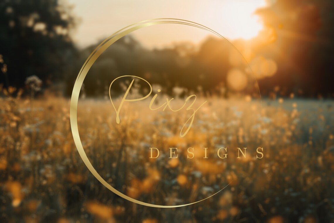 Golden Hour Wildflower Field Girl In Yellow Dress Portrait Backdrop - Image 2