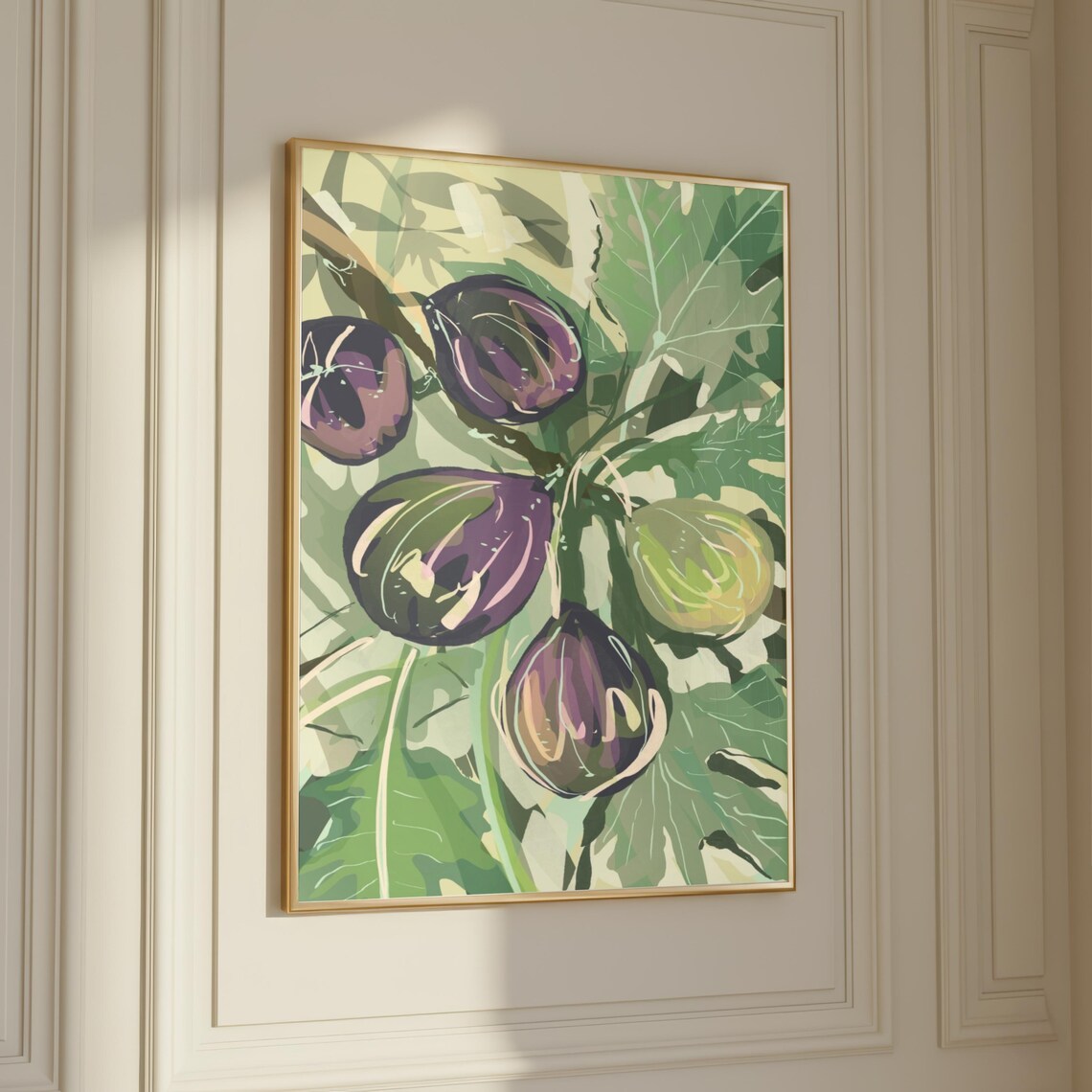 Palestinian Figs Art Print, Middle Eastern Decor