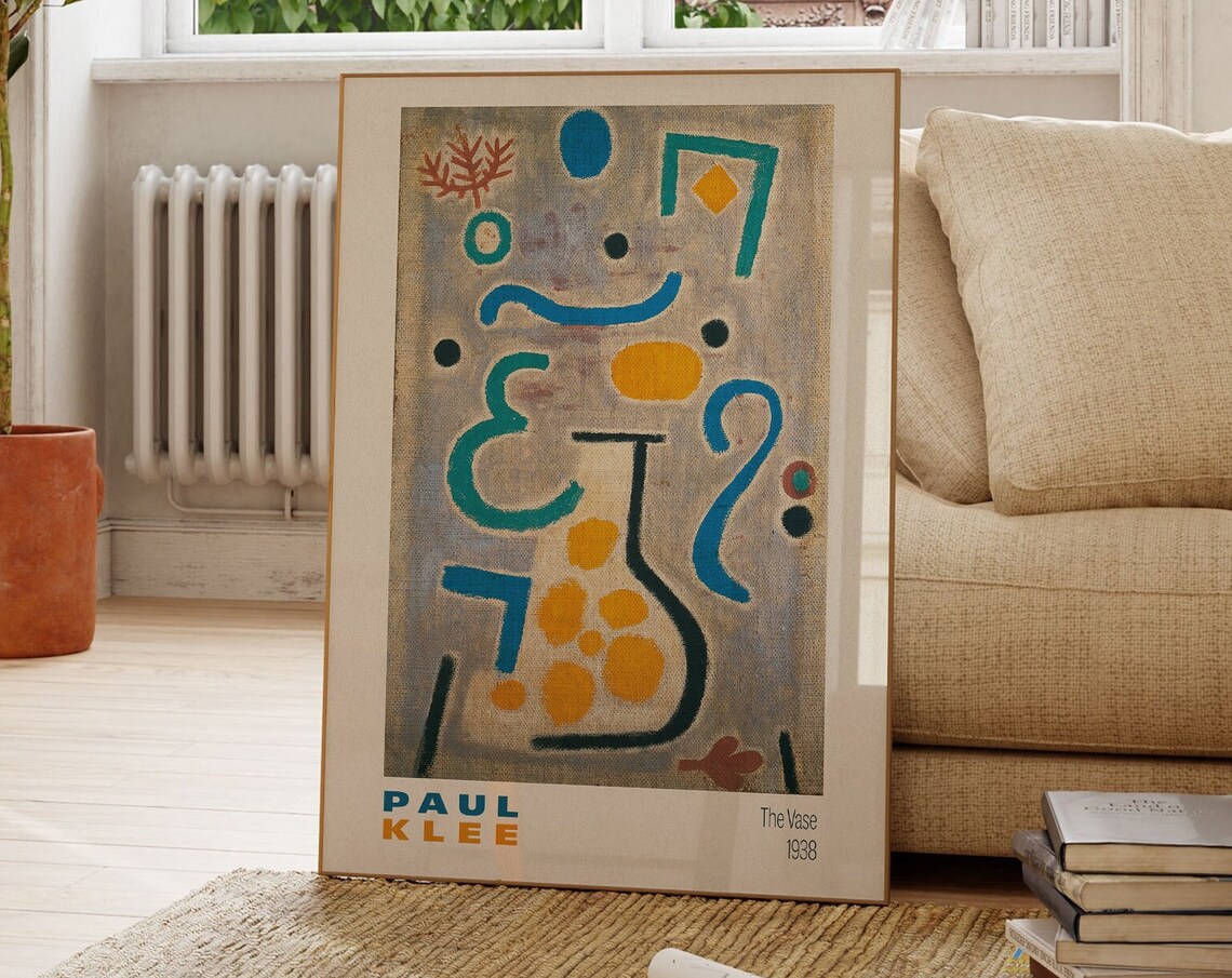 Paul Klee The Vase 1938 Colorful Abstract Modern Gallery Art Poster