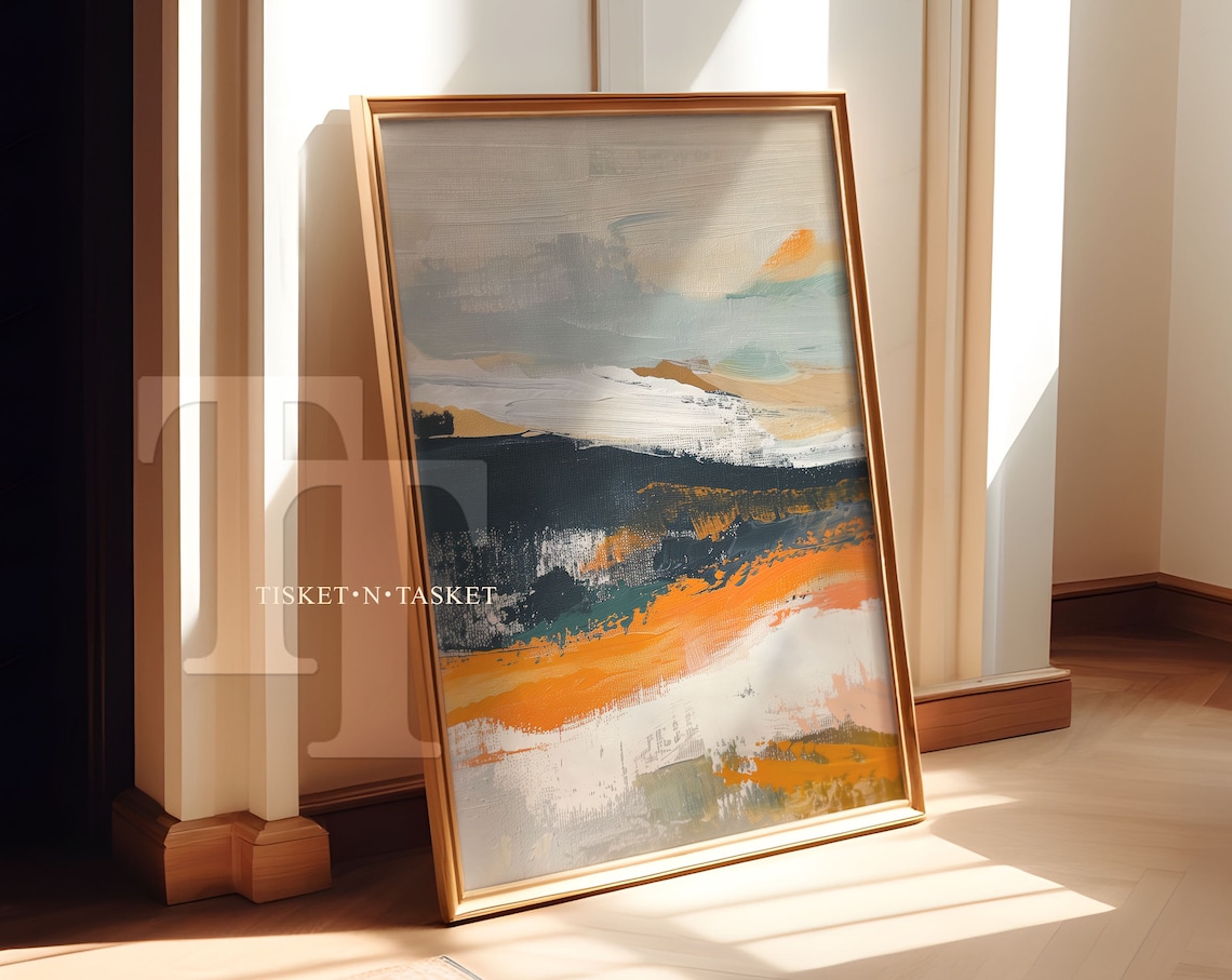 Abstract Textured Painting, Wall Art Print