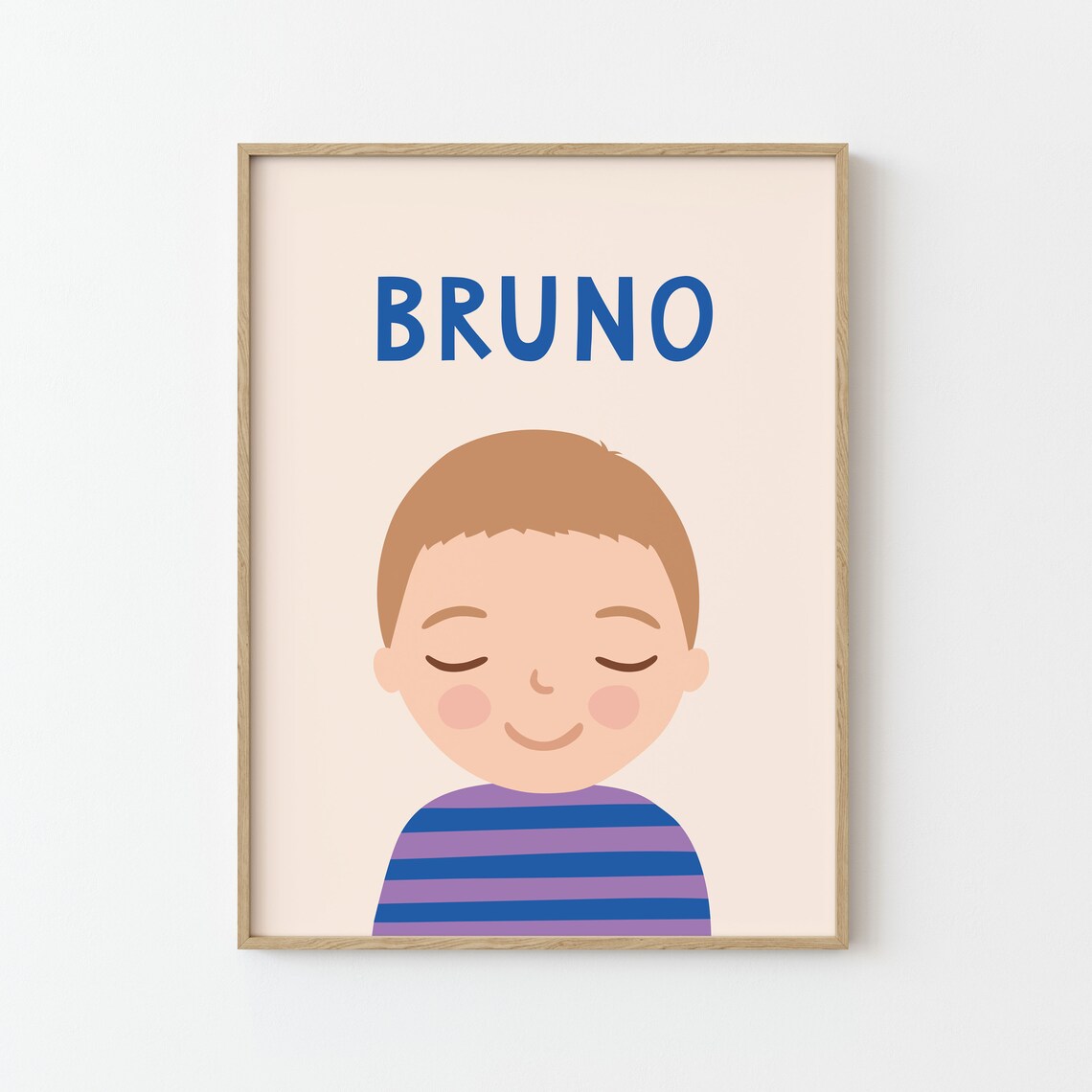 Personalized Boy Portrait Art Print, Nursery Decor - Image 2