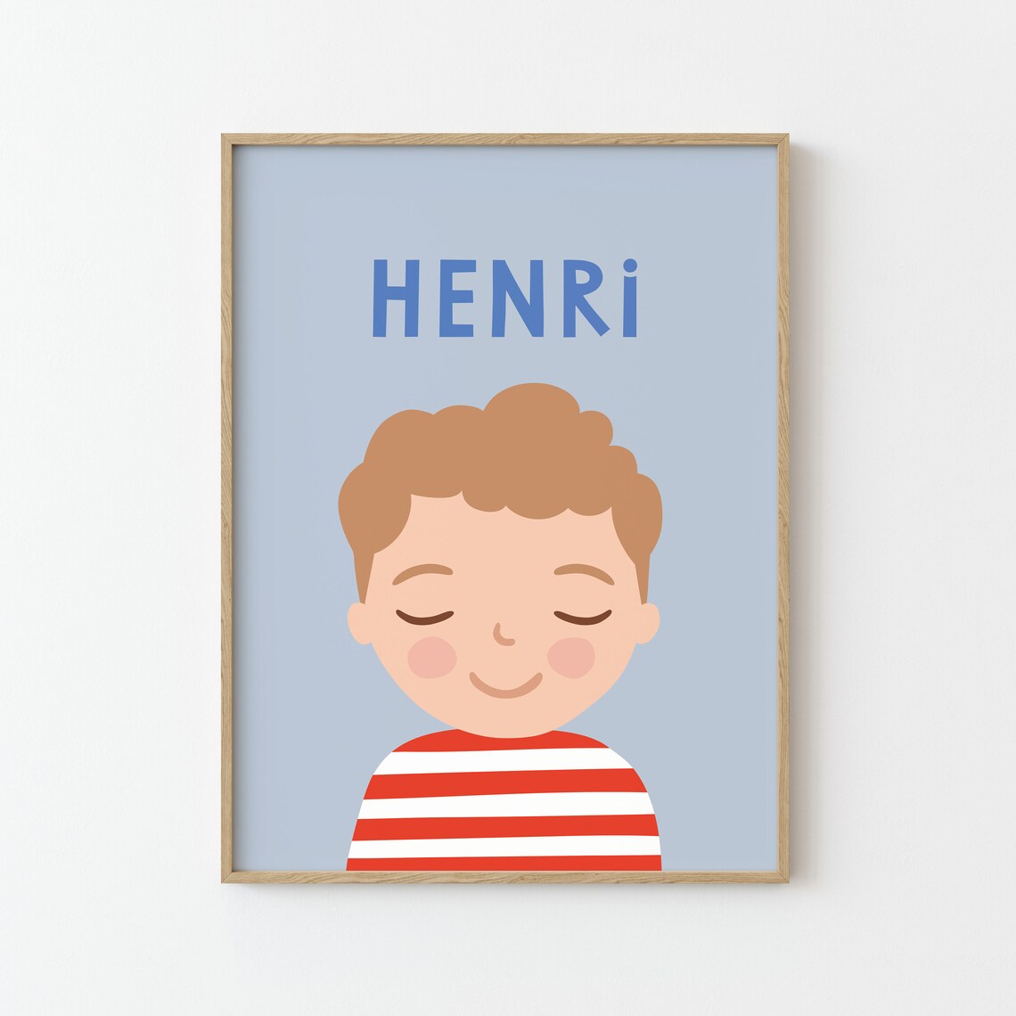 Personalized Boy Portrait Poster for Kids Room - Image 3