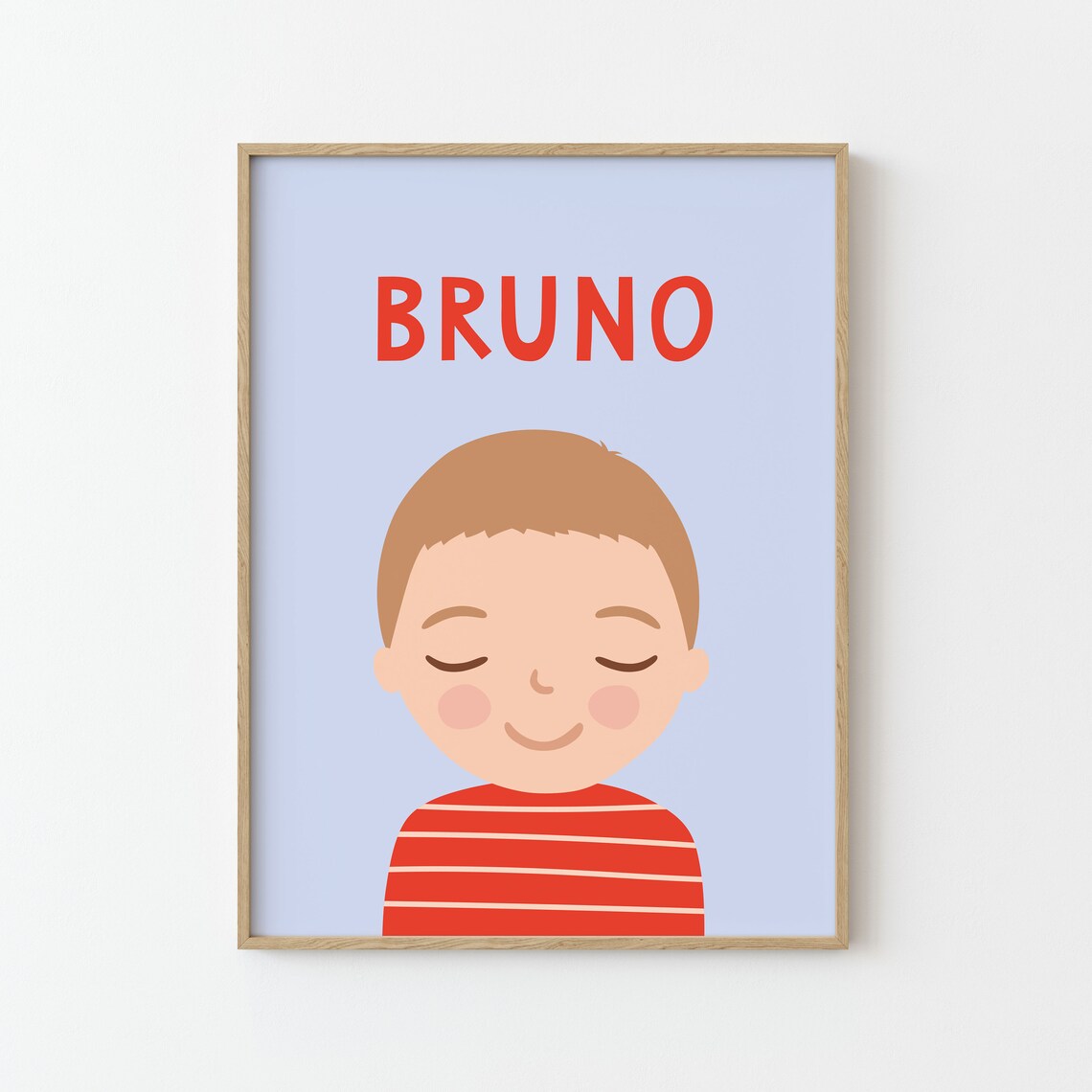 Personalized Boy Portrait Illustration Poster for Kids - Image 3