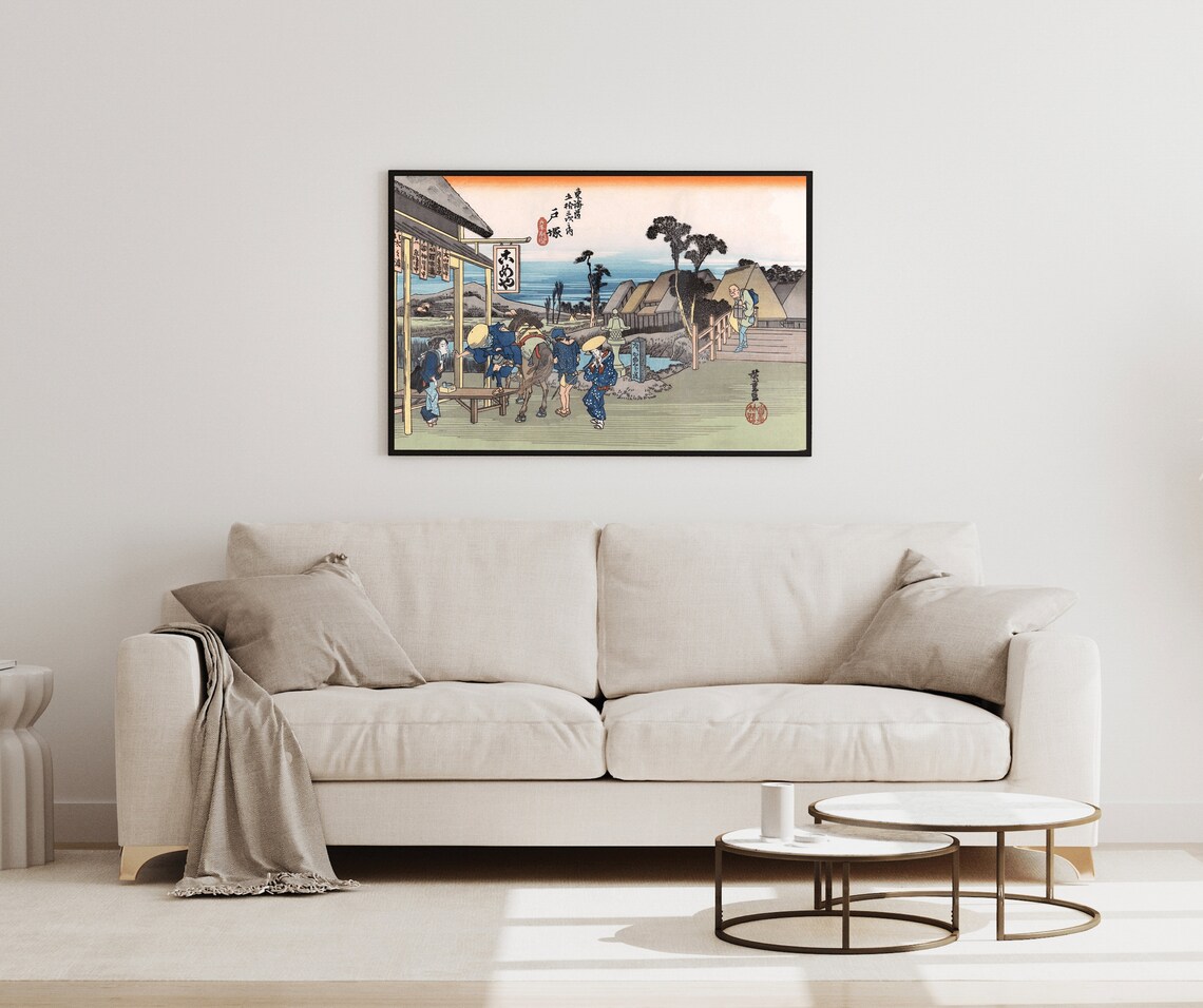 Utagawa Hiroshige Great Tokaido Collection 55 Piece Collage Poster - Image 4