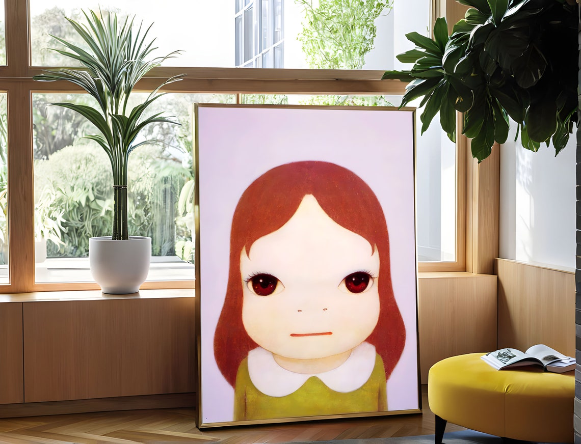 Yoshitomo Nara Cosmic Girl Eyes Open 2008 Staring Portrait Poster - Image 2