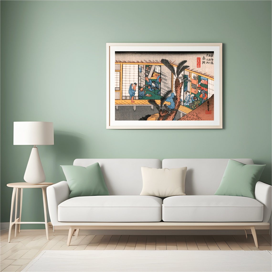 Utagawa Hiroshige Great Tokaido Collection 55 Piece Collage Poster - Image 3