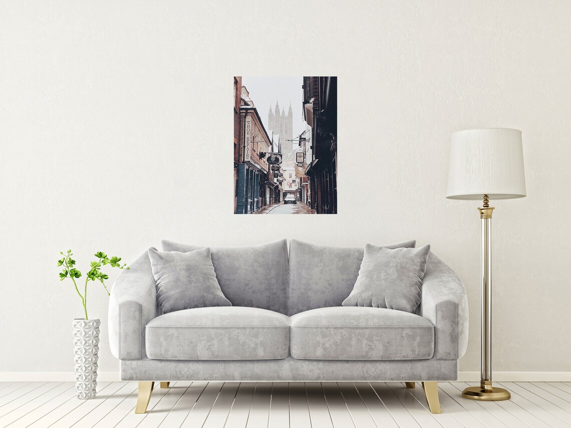 The Old Streets Of Canterbury Cathedral Art Print - Image 2