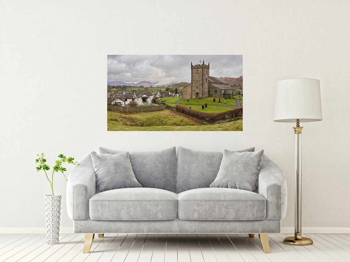 Hawkshead Village Westmorland And Furness Cumbria Limited Edition Print Photography Wall Art Exclusive Print Posters Photos Uk - Image 2