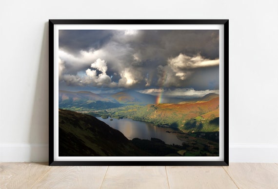 Rainbow Over Keswick Lake District Cumbria Limited Edition Print Photography Fine Art Wall Art Exclusive Print Posters Photo