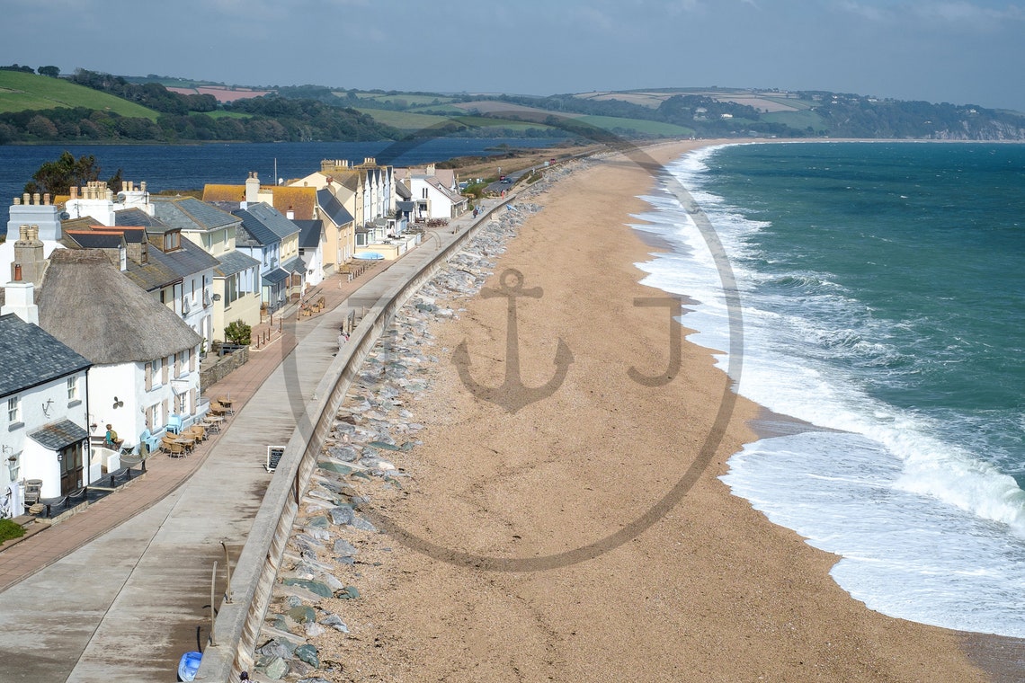 Slapton Sands Devon Shingle Beach Village Cottages Coast Poster - Image 3