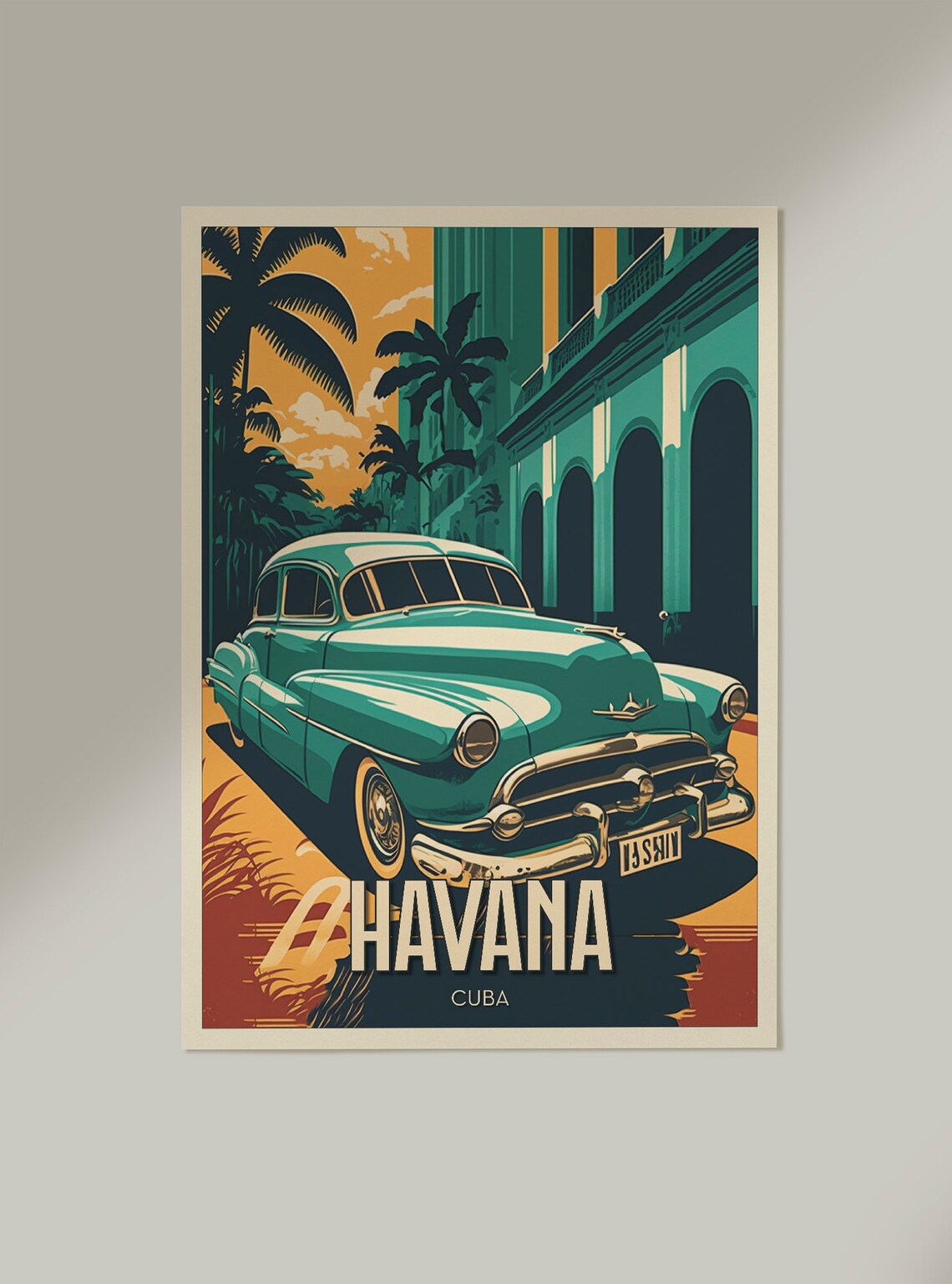 Havana Cuba Vintage Travel Poster, Latin America - Image 2