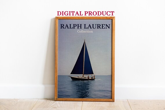 Ralph Lauren Collection Sailboat Ocean Photography Art Poster