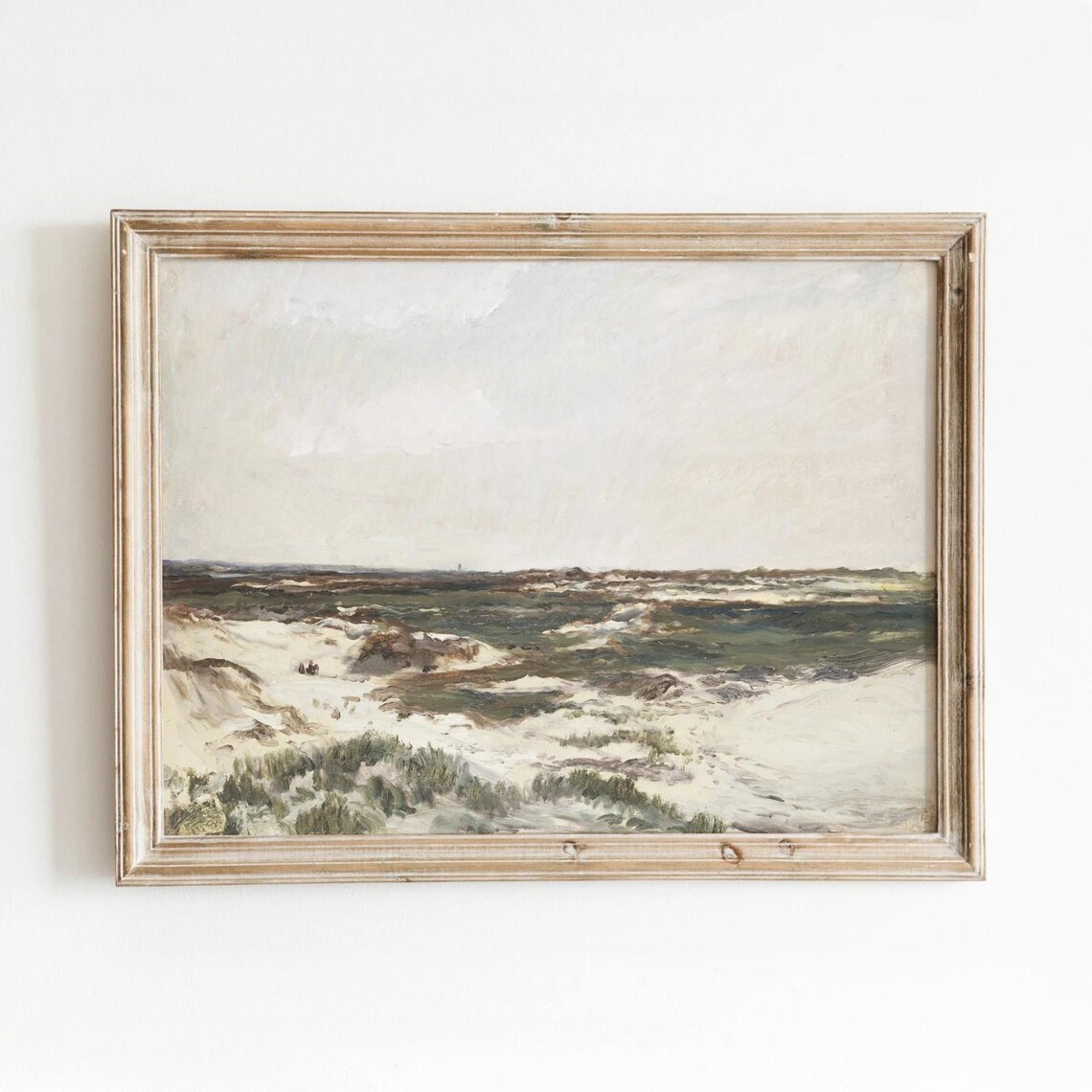 Dunes At Camiers Vintage Coastal Sand Landscape Art Print