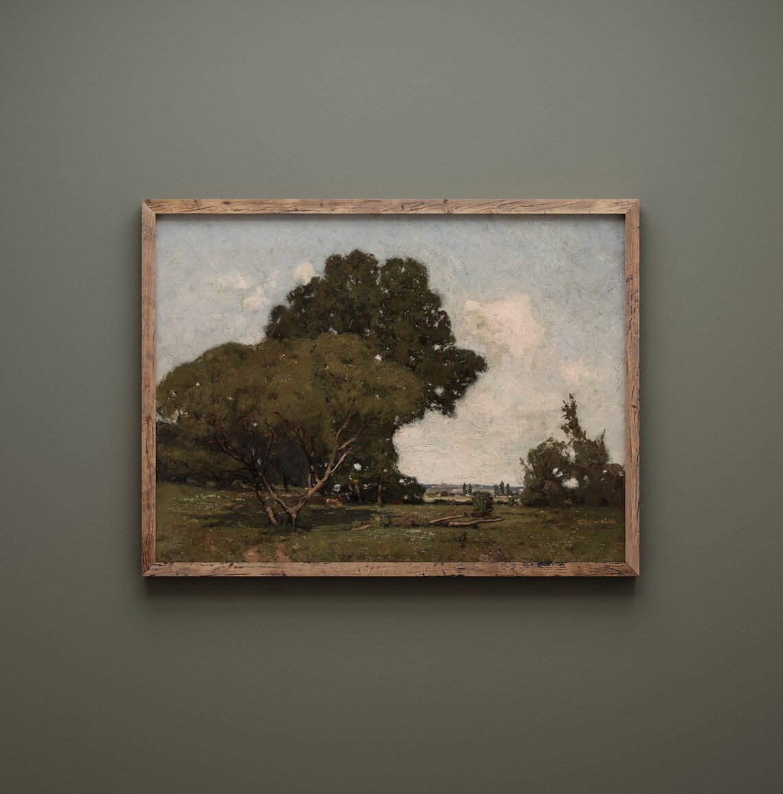 Bucolic French Countryside Vintage Landscape Art Print - Image 4