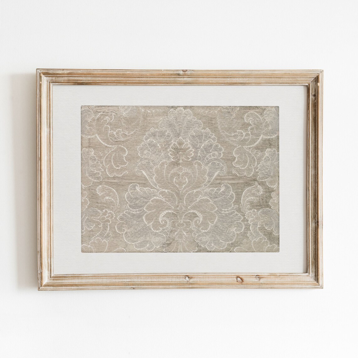 Woven Silk Textile Vintage Tapestry Art Print