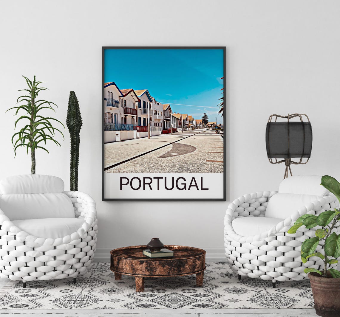 Portugal Print Portugal Wall Art Print Portugal Poster Portugal Wall Decor Portugal Artwork Home Decor Gift Travel Poster Gift - Image 3