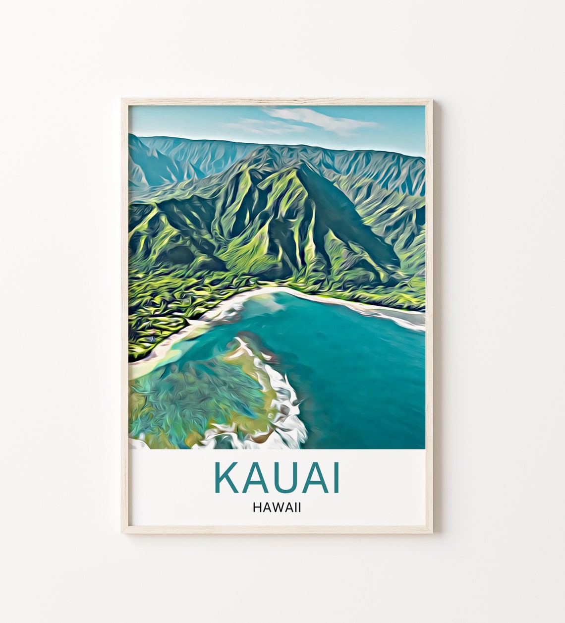 Kauai Travel Print Kauai Wall Art Kauai Art Kauai Artwork Kauai Art Print Kauai Gift Kauai Poster Kauai Travel Poster Print