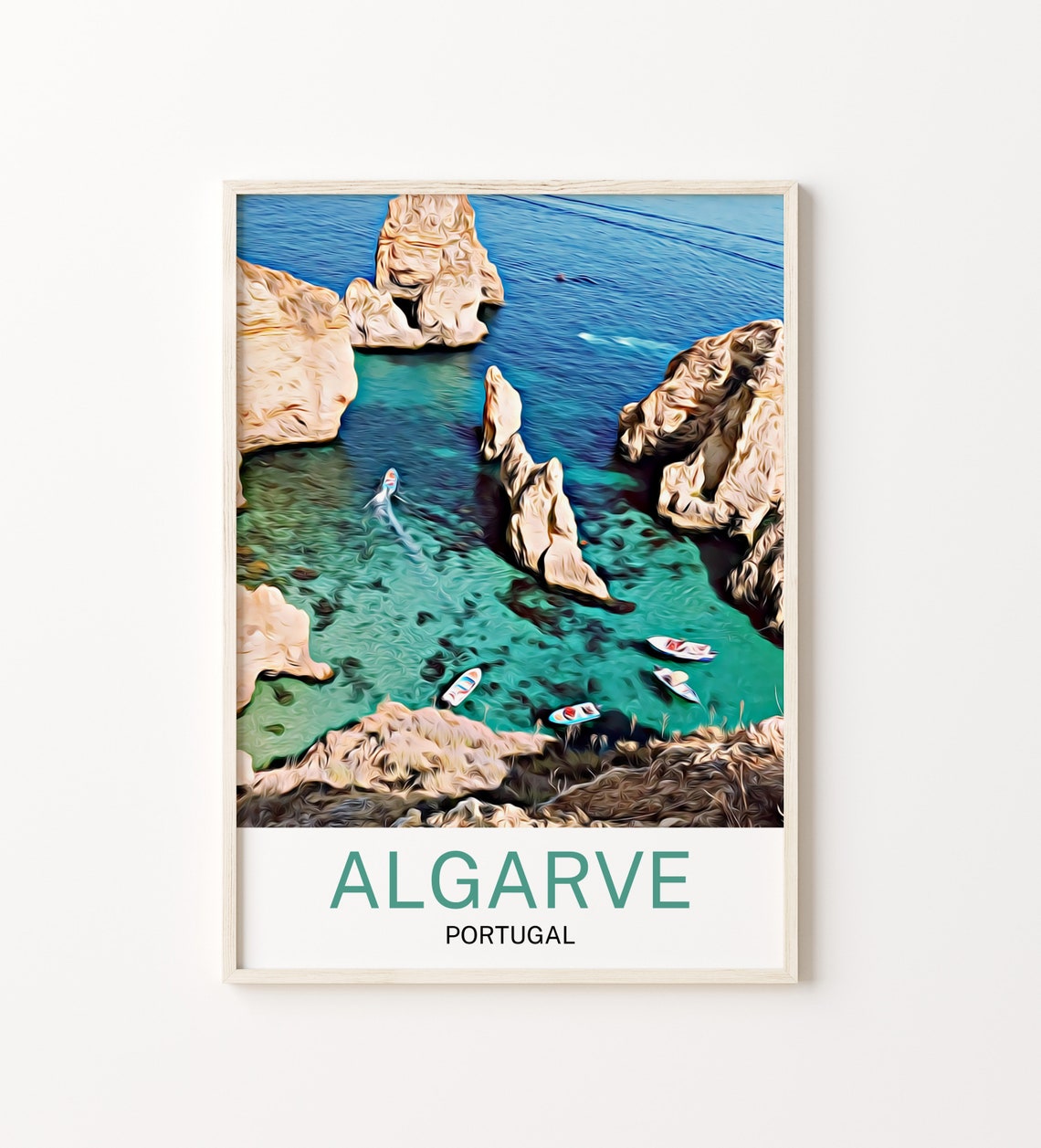 Algarve Print Algarve Art Portugal Art Algarve Wall Art Algarve Art Print Algarve Artwork Algarve Poster Algarve Decor Algarve
