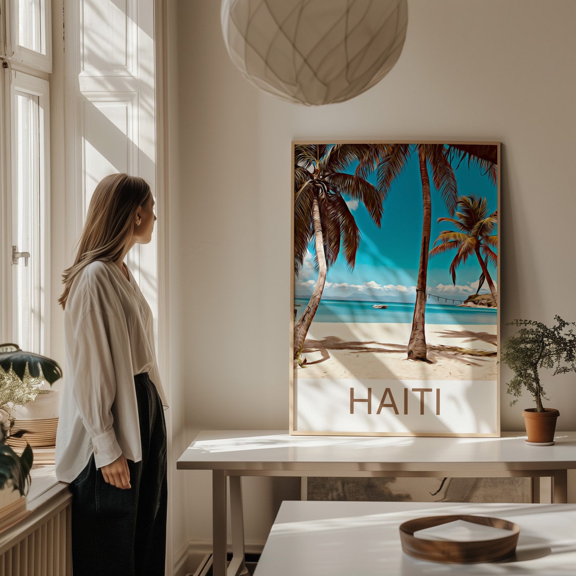 Haiti Travel Print Haiti Wall Art Haiti Art Haiti Artwork Haiti Art Print Haiti Gift Haiti Poster Haiti Travel Poster Print - Image 2