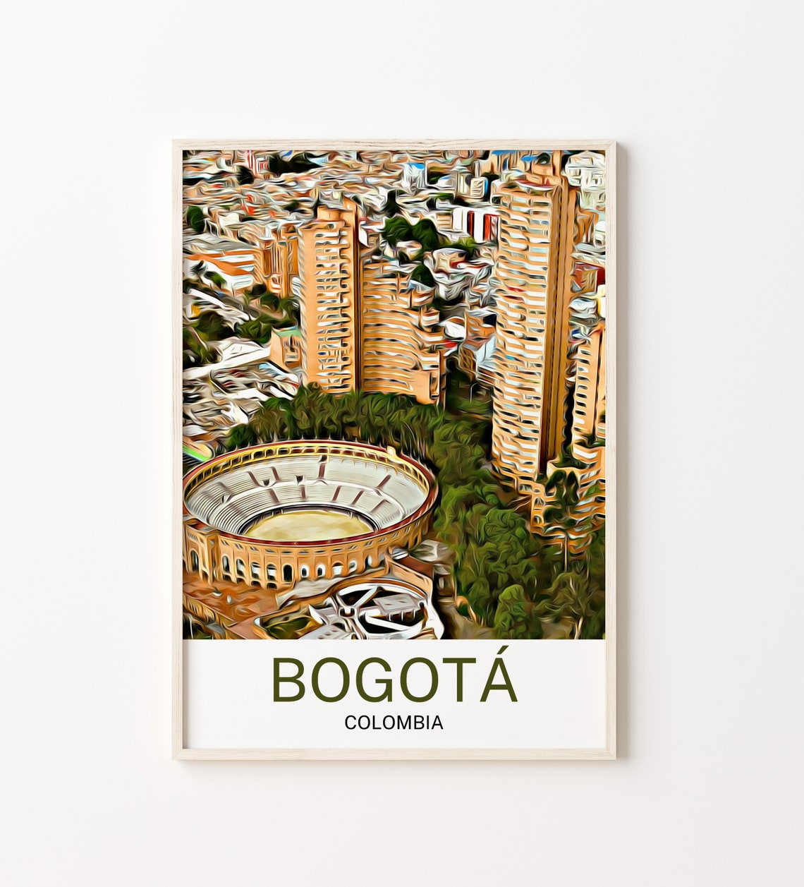 Bogota Print Bogota Art Colombia Bogota Wall Art Bogota Art Print Bogota Artwork Bogota Poster Bogota Decor Bogota Travel