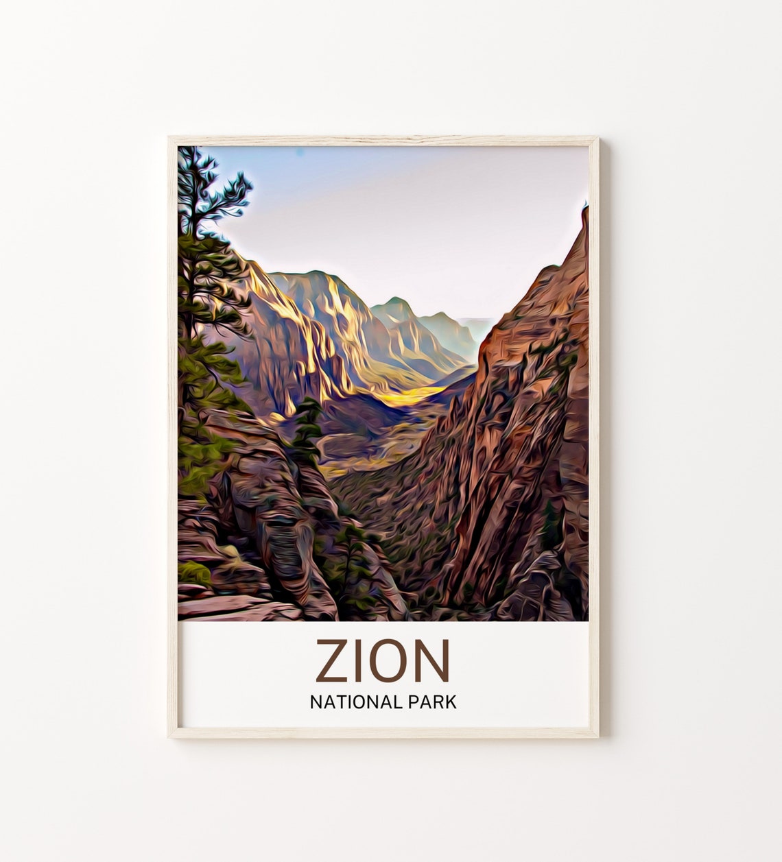 Zion National Park Zion National Park Print Zion National Park Wall Art Zion National Park Poster Zion National Park Wall Decor
