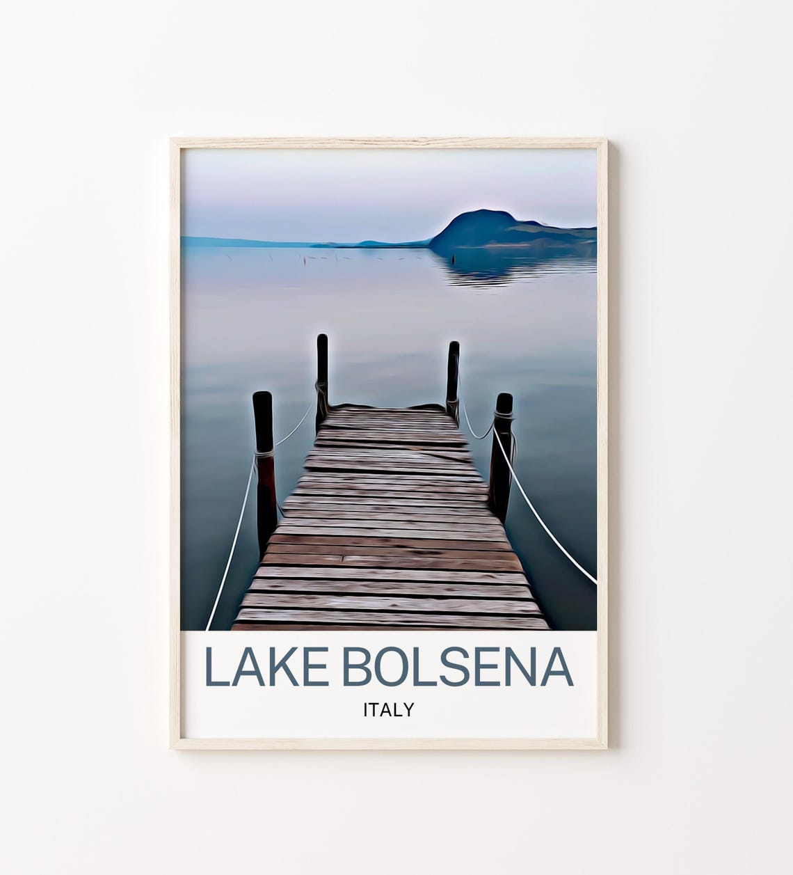 Lake Bolsena Lake Bolsena Print Lake Bolsena Wall Art Lake Bolsena Poster Lake Bolsena Painting Lake Bolsena Lake Bolsena Gift Travel