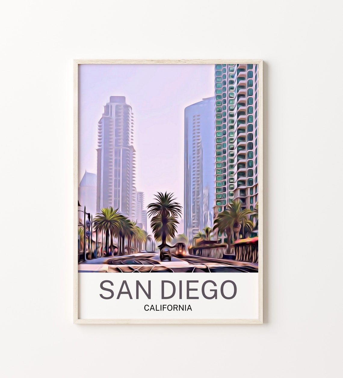 San Diego Travel Print San Diego Wall Art San Diego Art San Diego Artwork San Diego Art Print San Diego Gift San Diego Poster