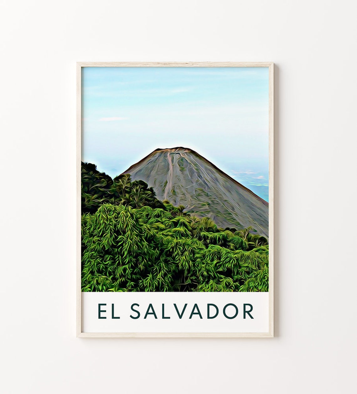 El Salvador Art El Salvador Print El Salvador El Salvador Wall Art El Salvador Poster El Salvador Gift El Salvador Art Print Travel