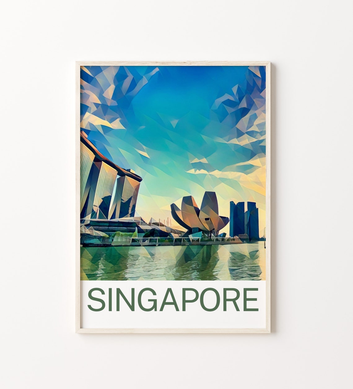 Singapore Travel Print Singapore Wall Art Singapore Art Singapore Artwork Singapore Art Print Singapore Gift Singapore Poster