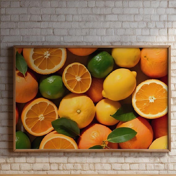 Citrus Fruit Healthy Food Art Print