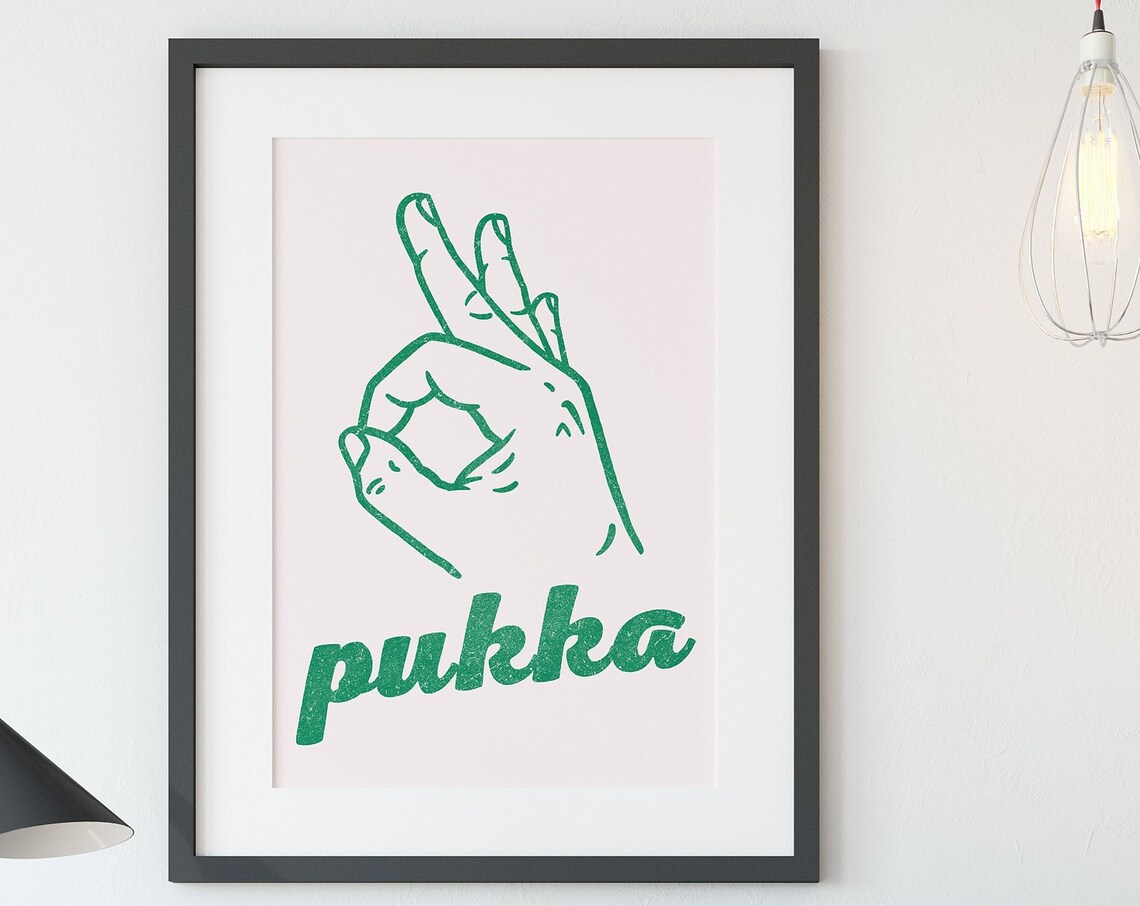 Indian Hindi Desi - Pukka Style Art Print