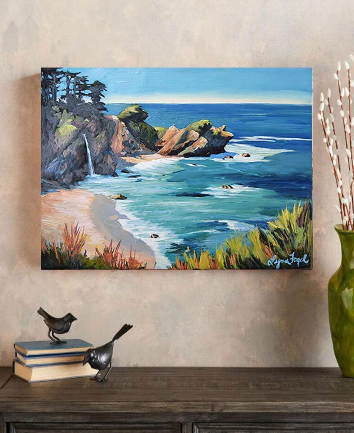 Big Sur McWay Falls, Julia Pfeiffer Burns Art Print - Image 4