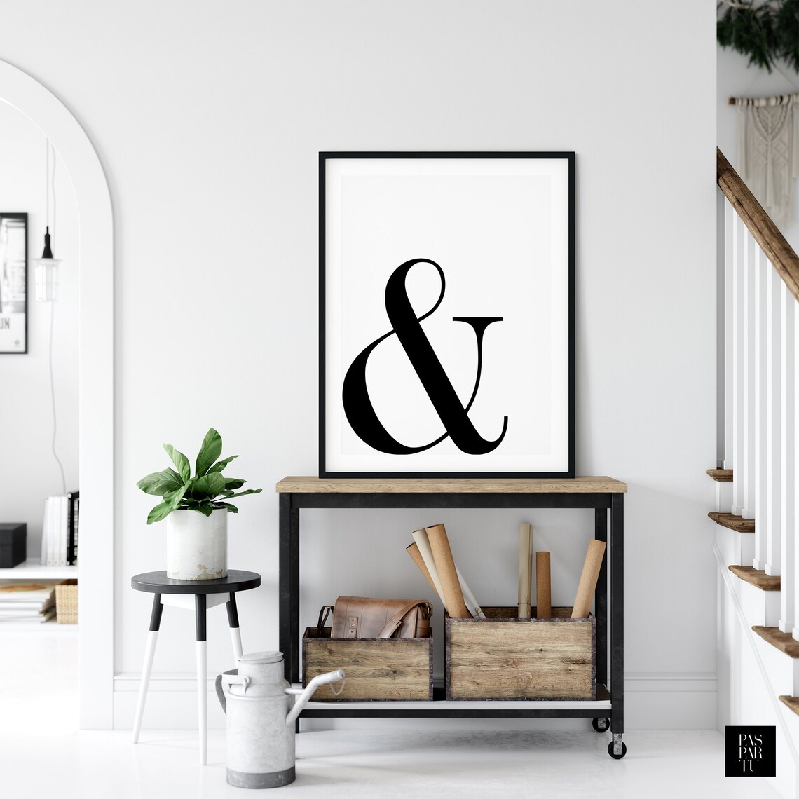 Classic Ampersand Typography, Scandinavian Nordic Decor - Image 5