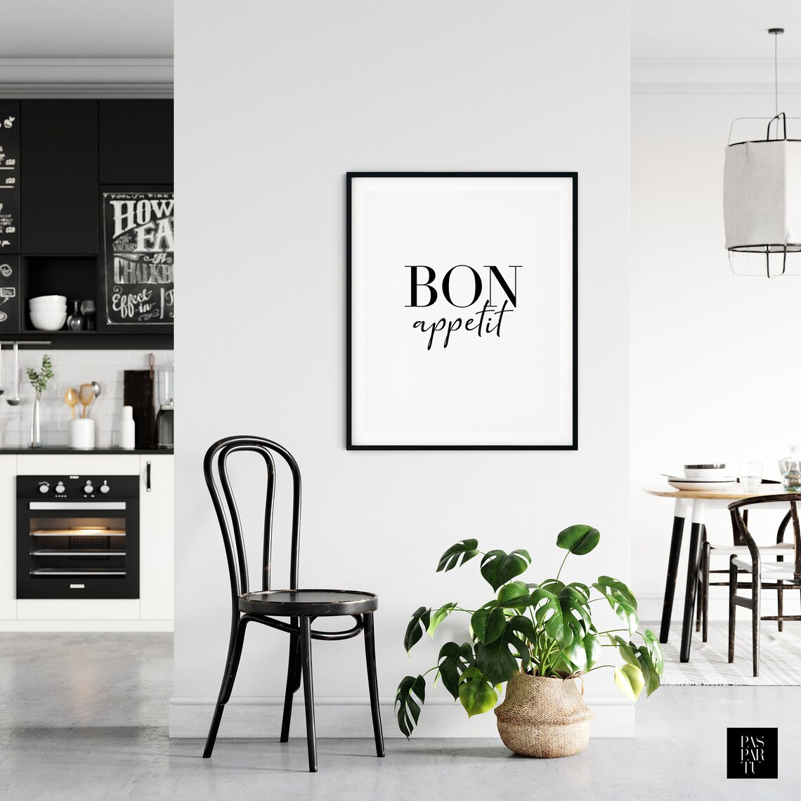Bon Appetit Sign, Farmhouse Kitchen Decor - Image 4