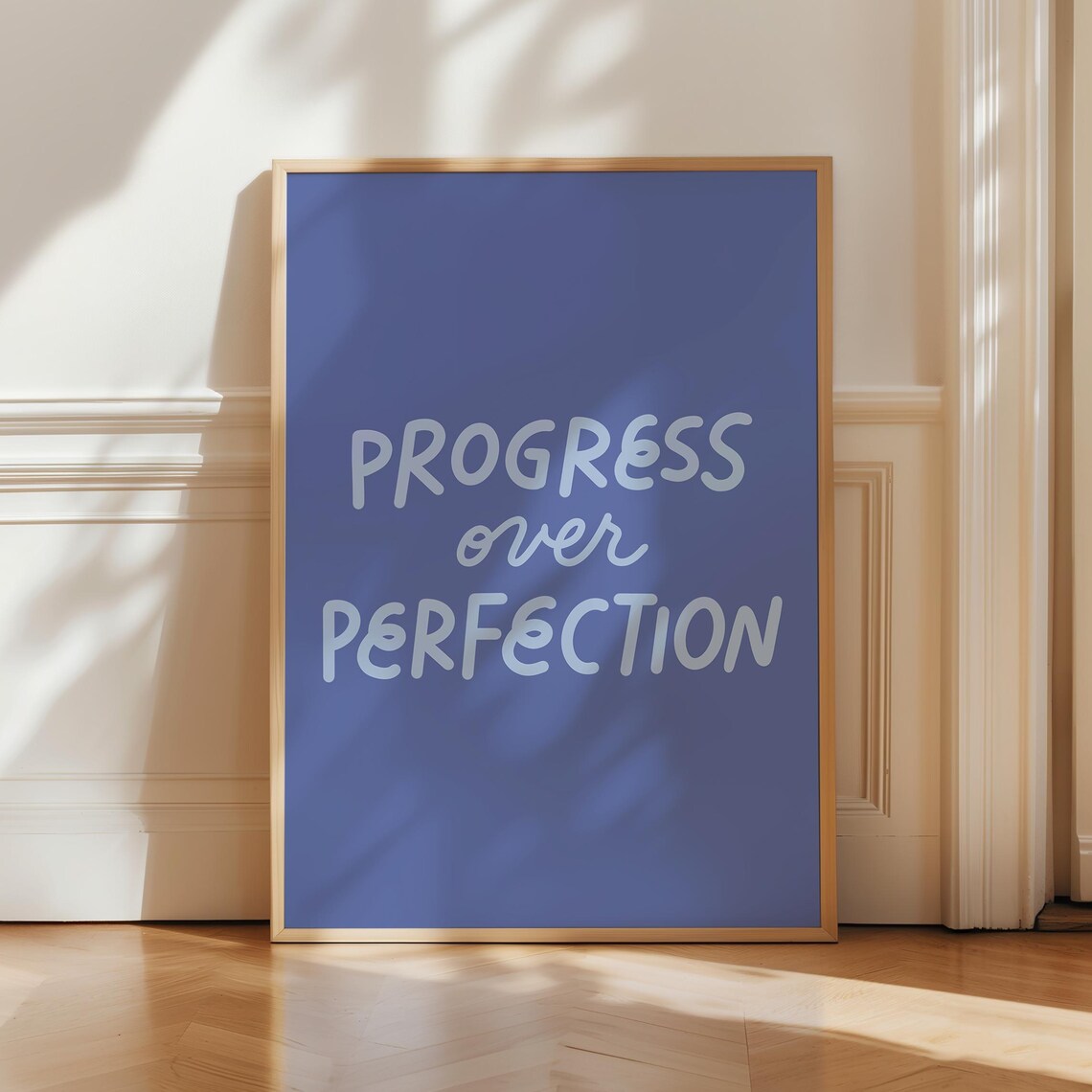 Progress Over Perfection Inspirational Typography