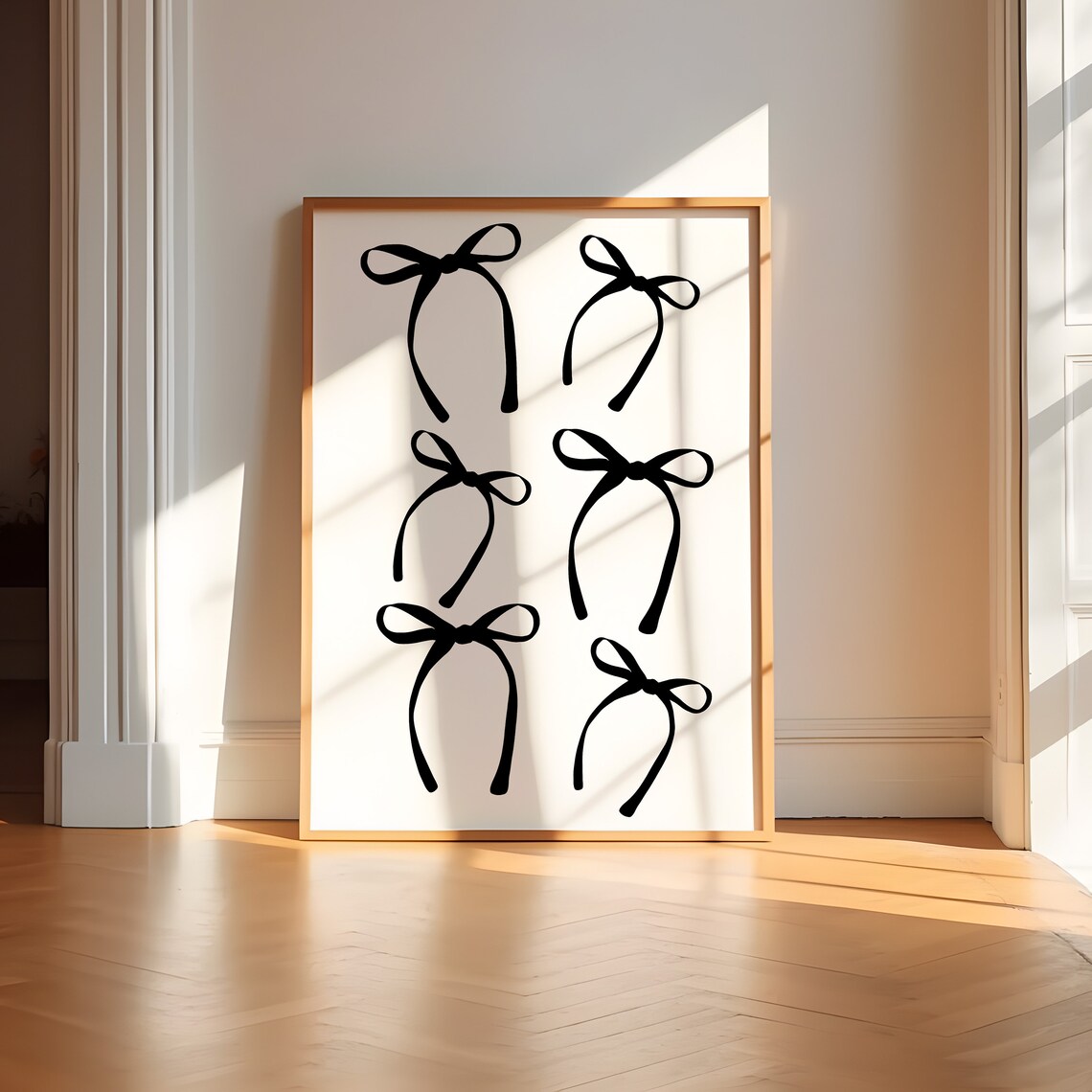 Coquette Balletcore Bow Art Print, Grandmillennial - Image 4