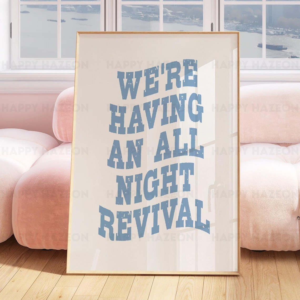 All Night Revival Cowgirl Coastal Wall Art Print