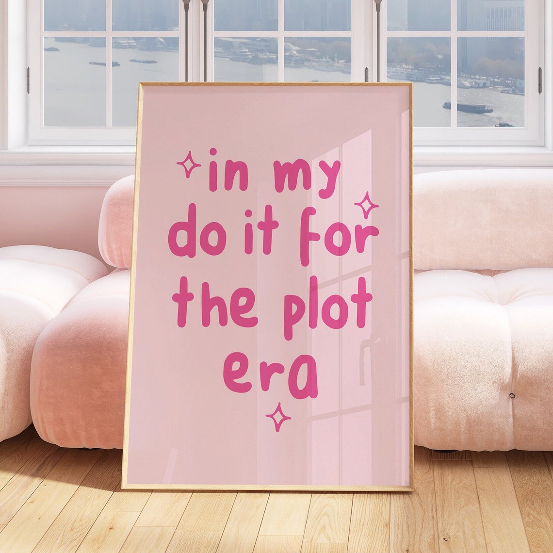 In My Do It For The Plot Era Pink Retro Girly Quote Wall Poster - Image 5
