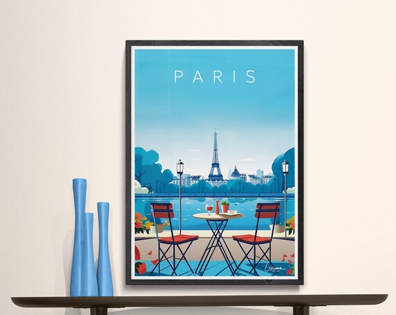 Poster Illustration Of Paris I France Eiffel Tower