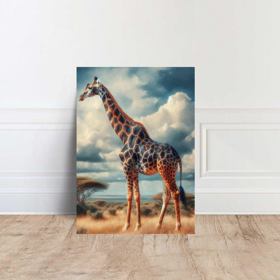 Giraffe Animal Artistic Home Decor Canvas Wall Art Poster Print Painting