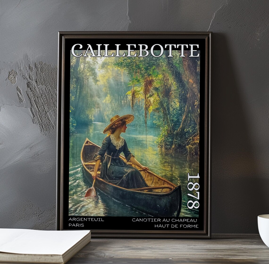 Gustave Caillebotte Woman Seated in a Canoe Woodland 1878 Poster